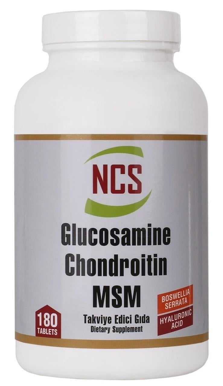 Ncs Glucosamine Chondroitin Msm Hyaluronic Acid Boswellia Serrata 180 Tablet-NCS