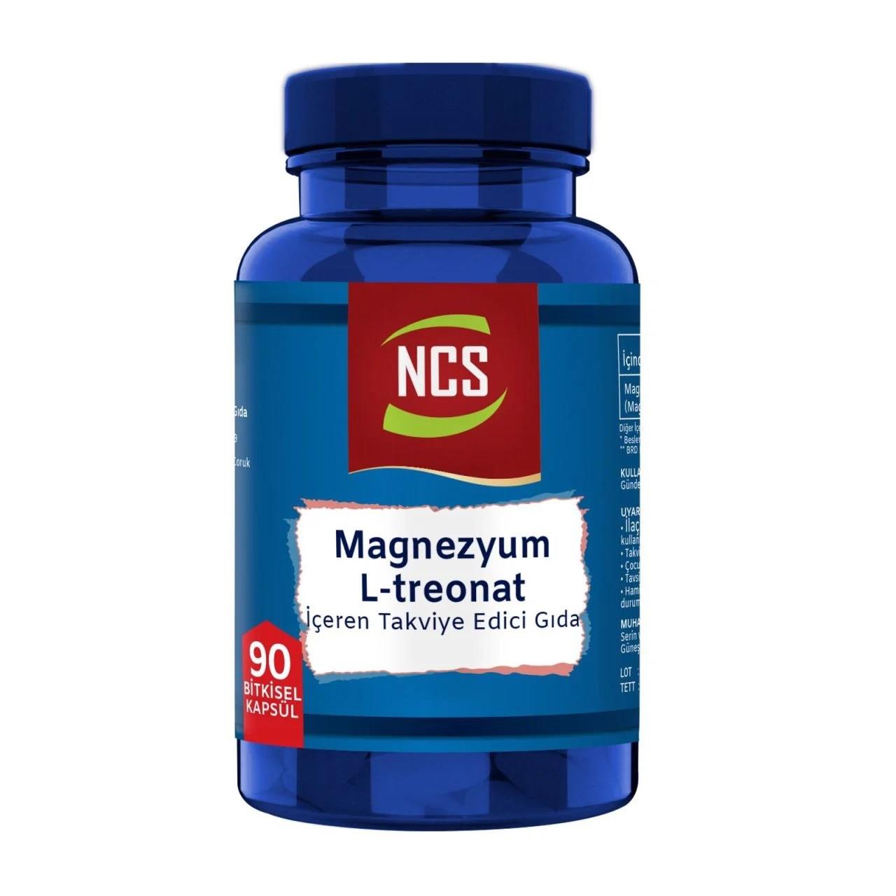 NCS L-Treonat Magnezyum 90 Kapsül-NCS