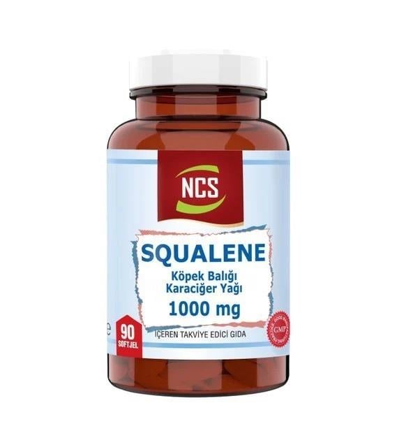 NCS Squalene Köpek Balığı Karaciğer Yağı 1000 mg 90 Softgel-NCS