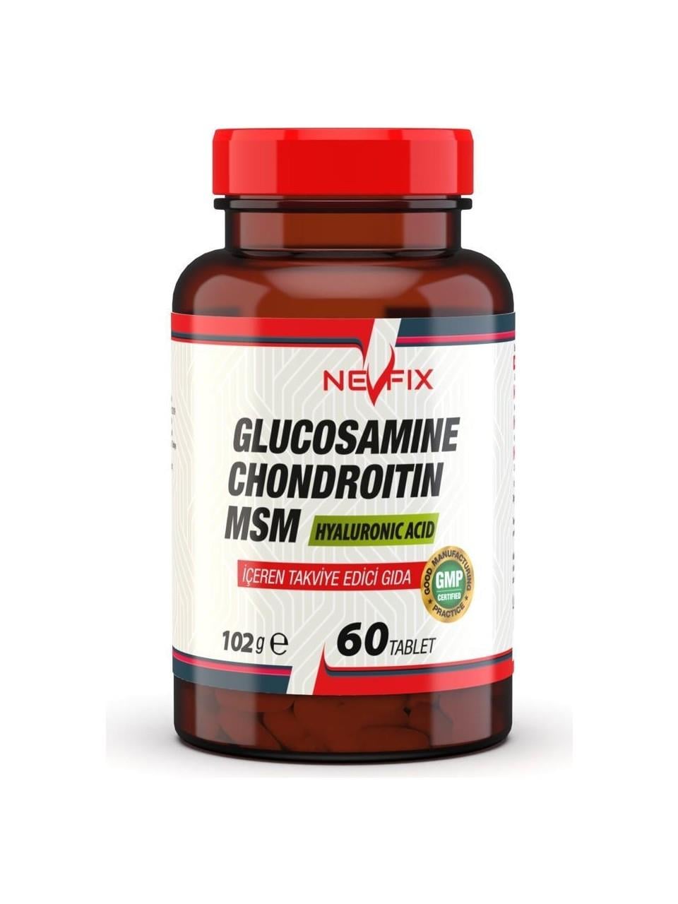 Nevfix Glukozamin Kondoritin Msm 60 Tablet-Nevfix