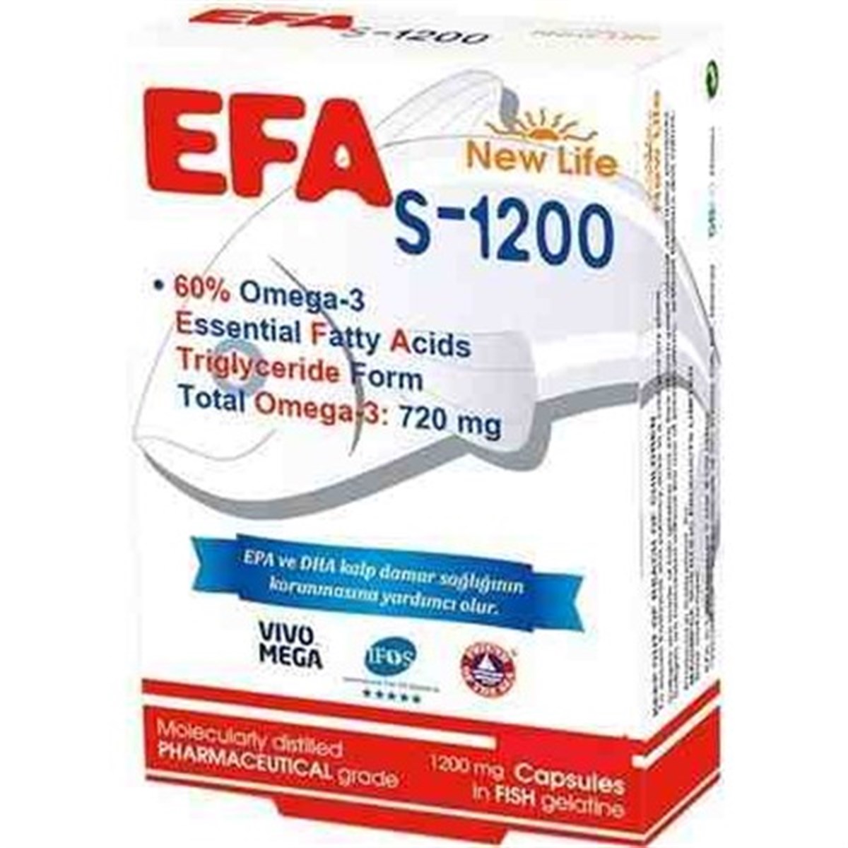 New Life Efa S-1200 Omega3 90 Kapsül