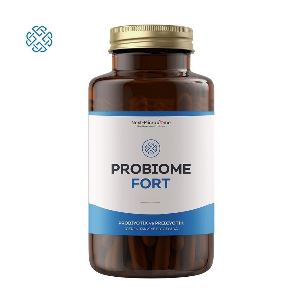 Next-Microbiome Probiome-Fort Probiyotik ve Prebiyotik 60 Kapsül-Next-Microbiome