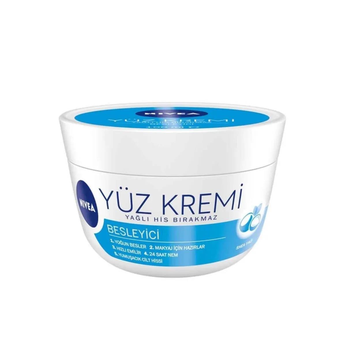 Nivea Yüz Kremi Besleyici Yağlı His Bırakmaz 100 ml-Nivea
