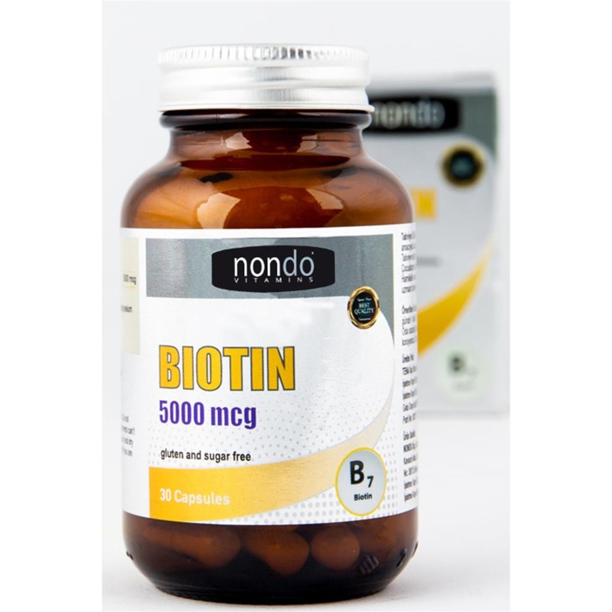 Nondo Biotin 5000 mg 30 Kapsül
