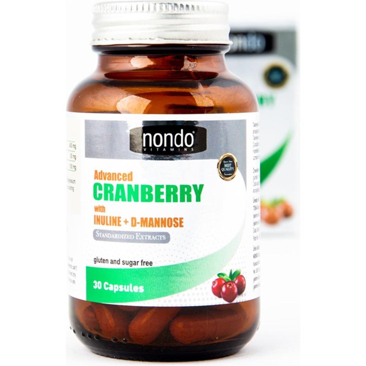 Nondo Cranberry 30 Kapsül