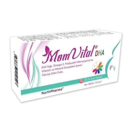 North Pharma Mom Vital DHA 30 Kapsül-North Pharma