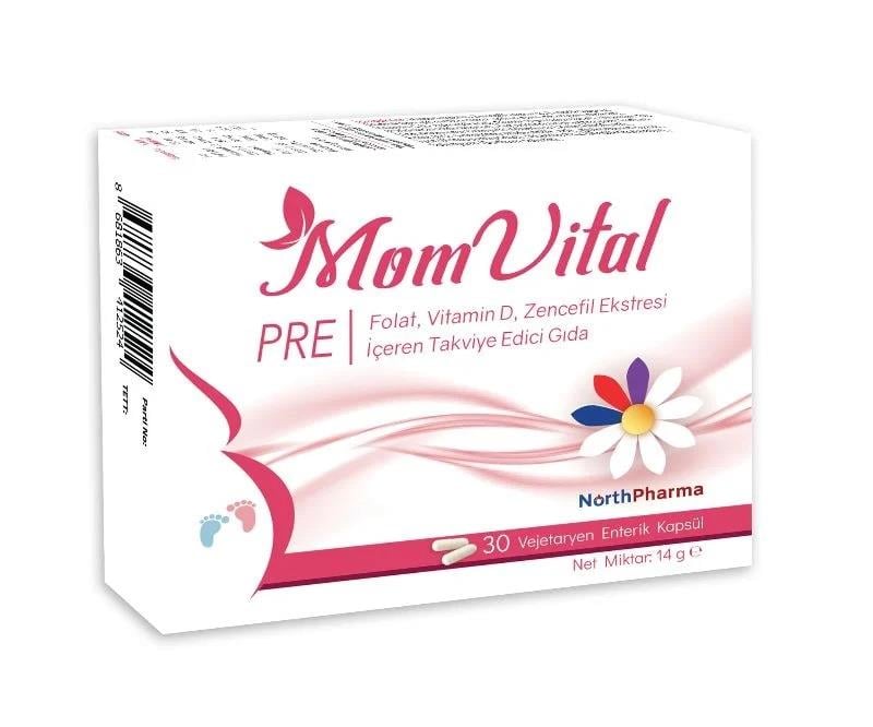 North Pharma Mom Vital Pre 30 Kapsül-North Pharma