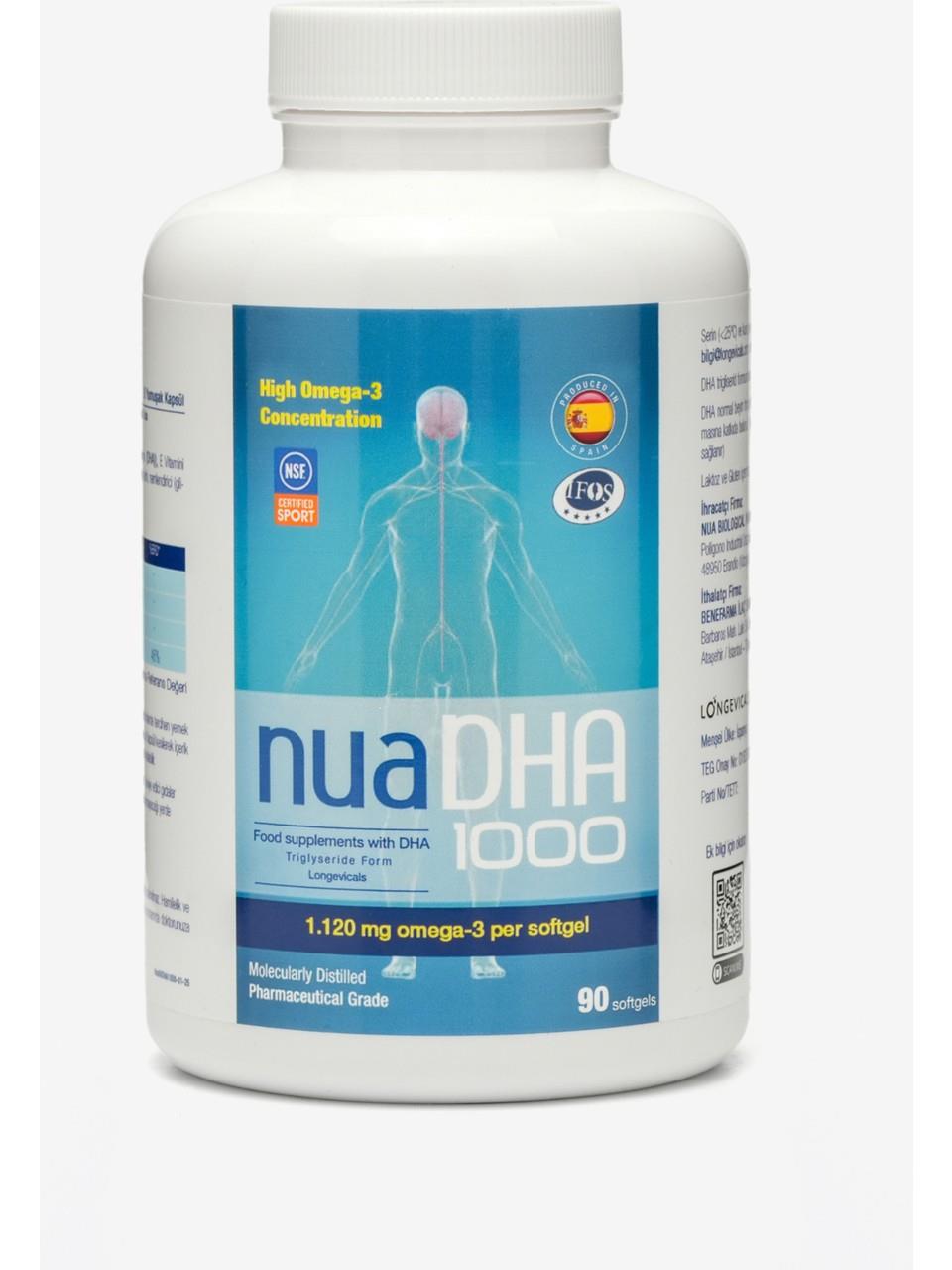 Nua DHA 1000 Omega 3 30 Kapsül-Nua