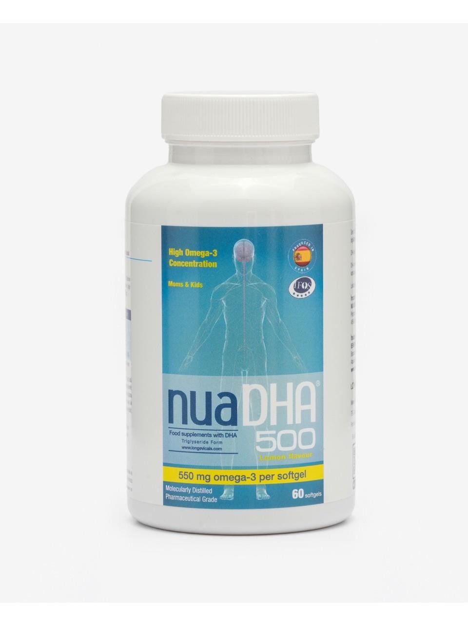 Nua DHA 500 Omega 3 Çiğnenebilir 60 Kapsül-Nua