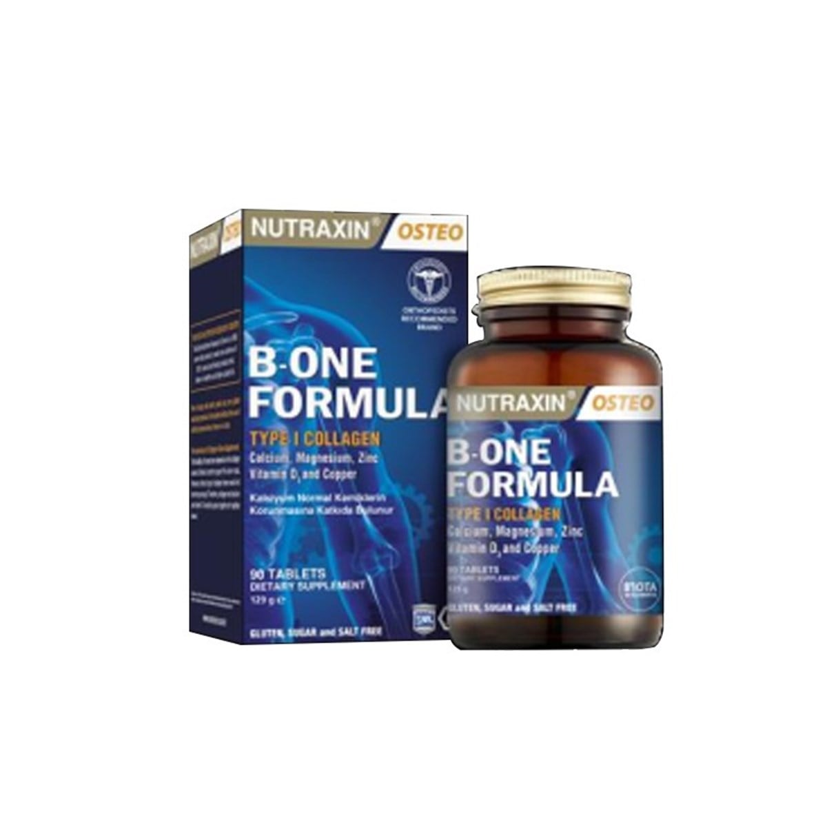 Nutraxin B-One Formula Type I Collagen 90 Tablet 129 Gr