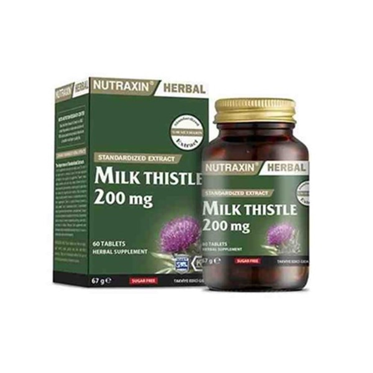 Nutraxin Milk Thistle 200mg 60 Kapsül