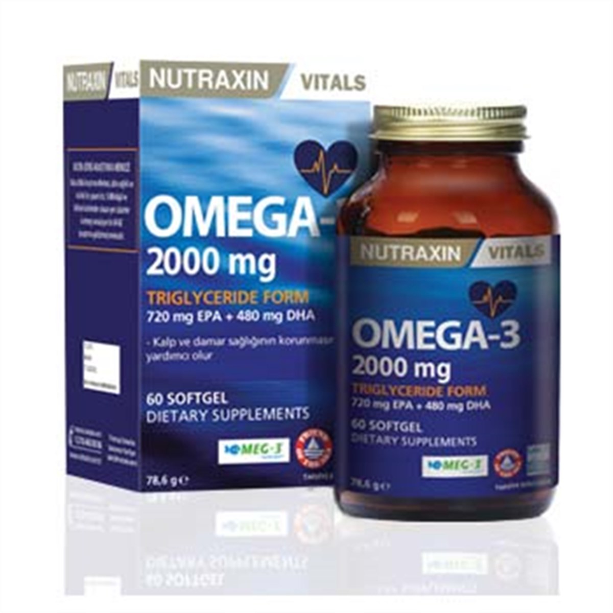 Nutraxin Omega 3 2000 Mg 60 Softgel