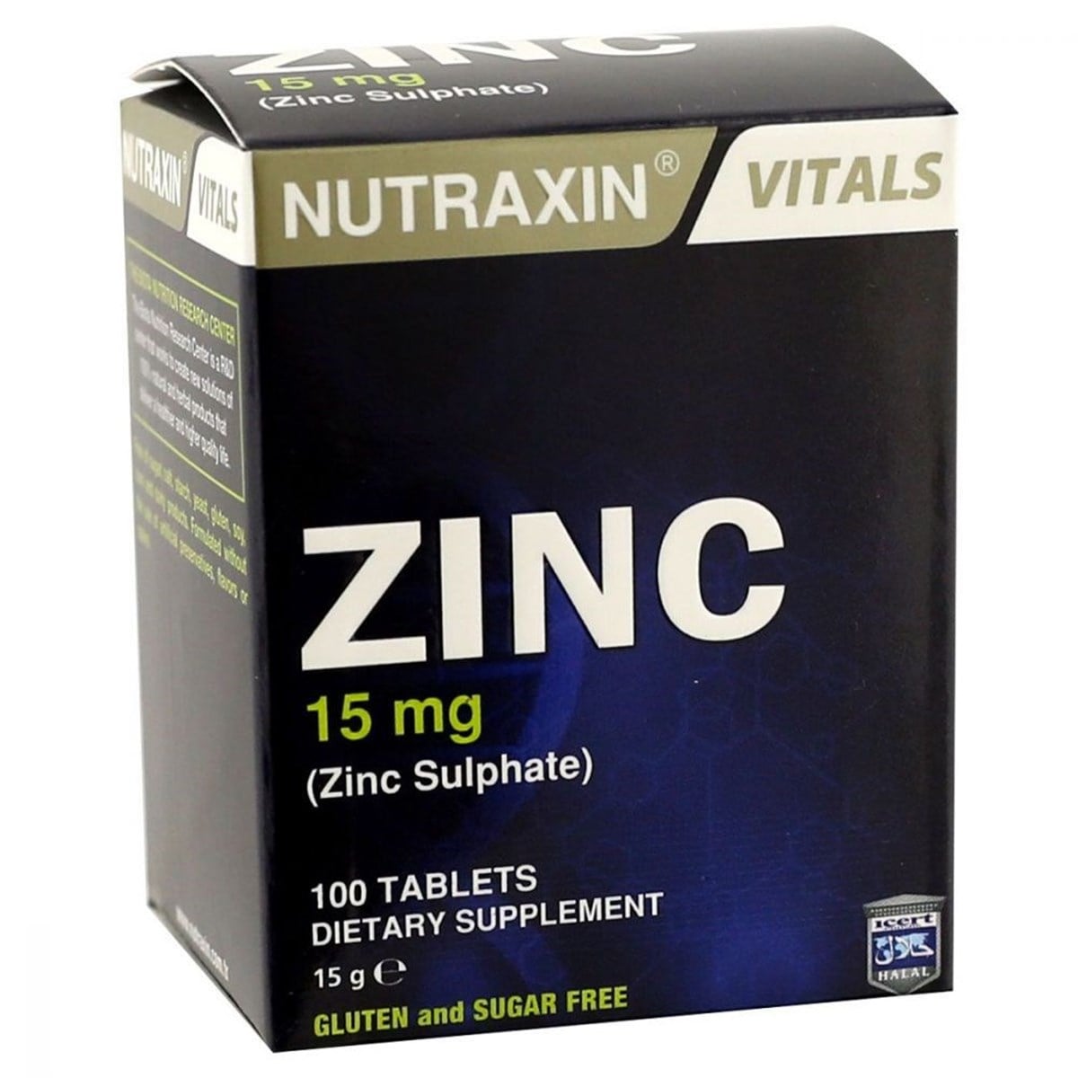 Nutraxin Zinc Sulphate 15 mg 100 Tablet ( Çinko Sülfat İçeren Takviye Edici Gıda )