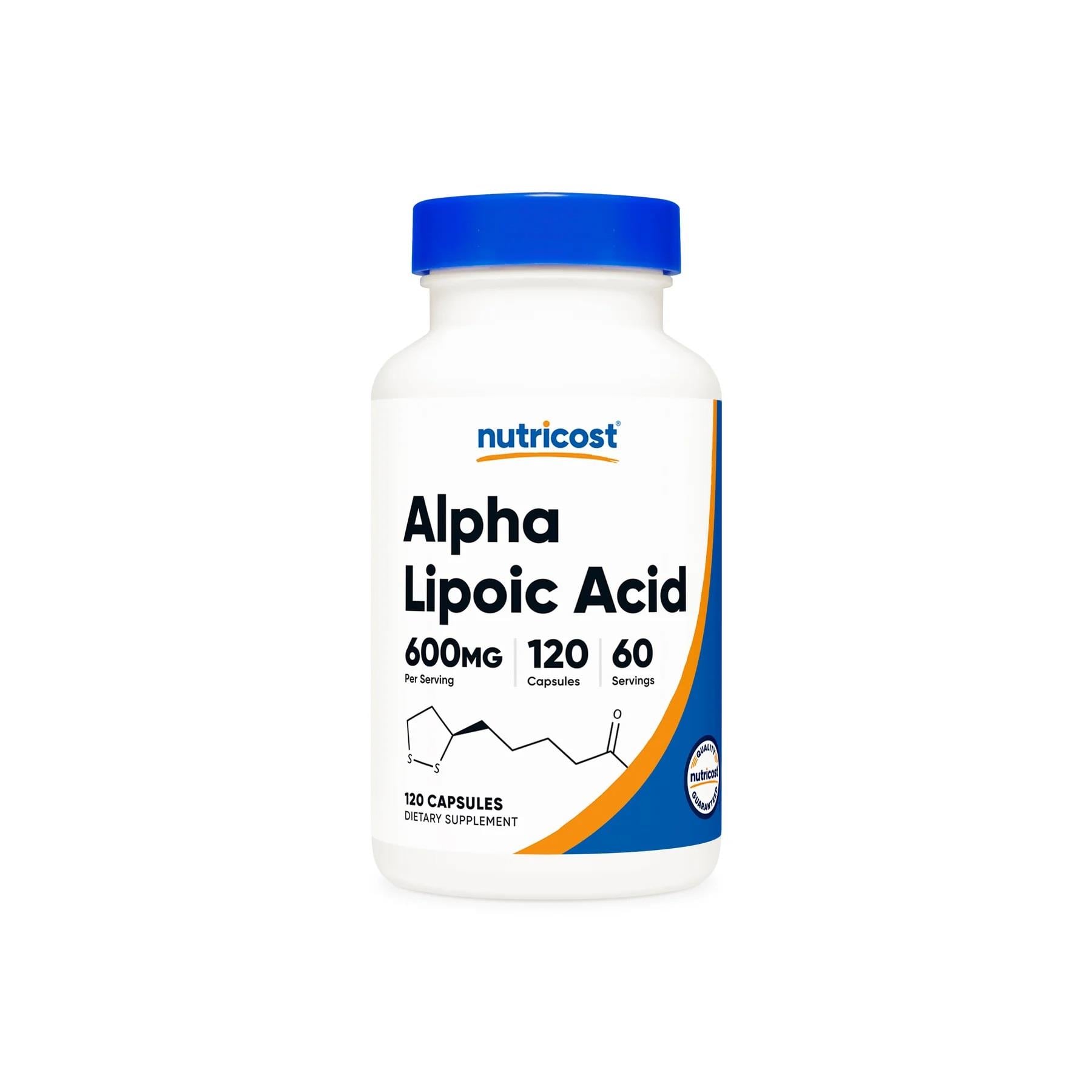 Nutricost Alpha Lipoic Acid 600 mg 120 Capsules-Nutricost