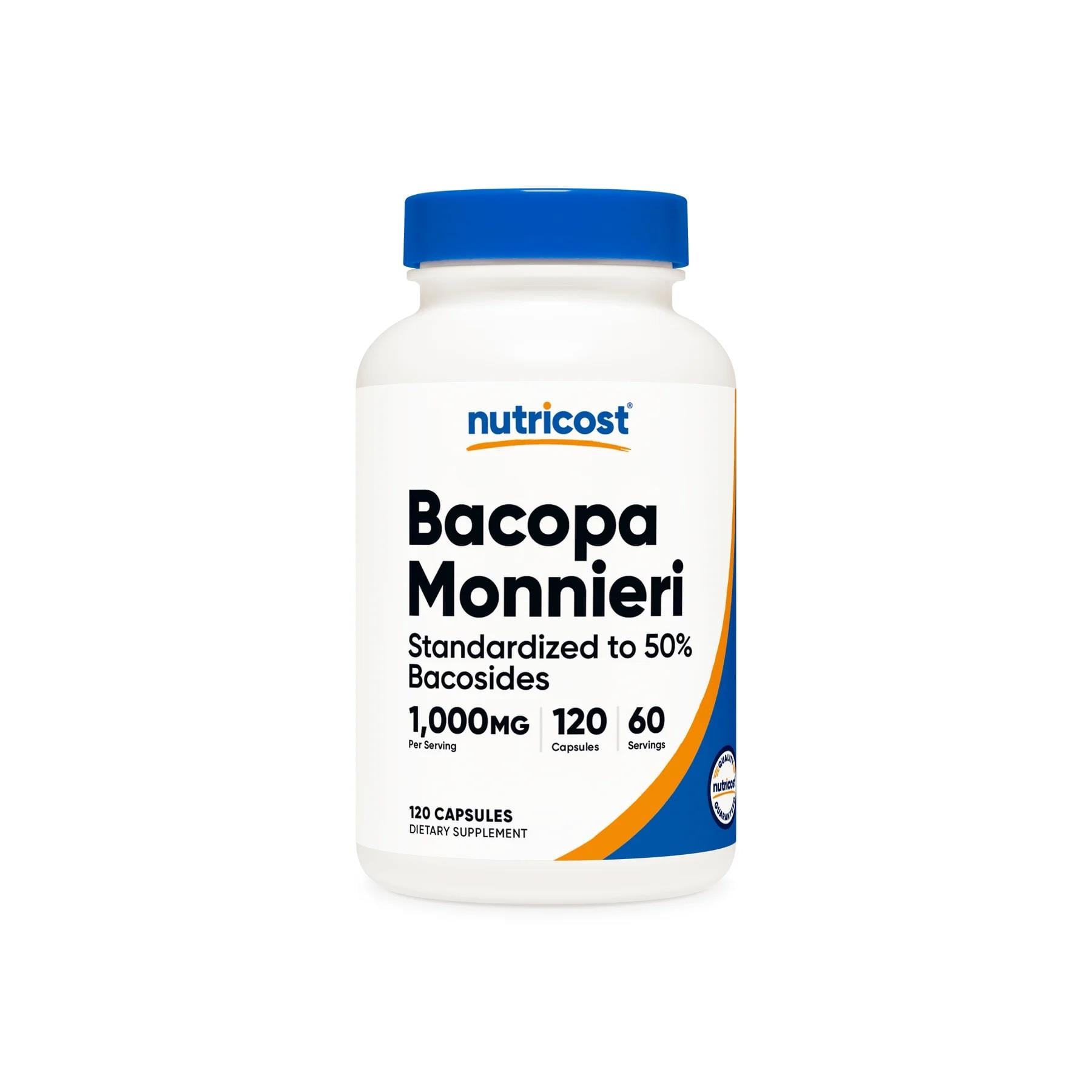Nutricost Bacopa Monnieri 1,000 mg 120 Capsules-Nutricost