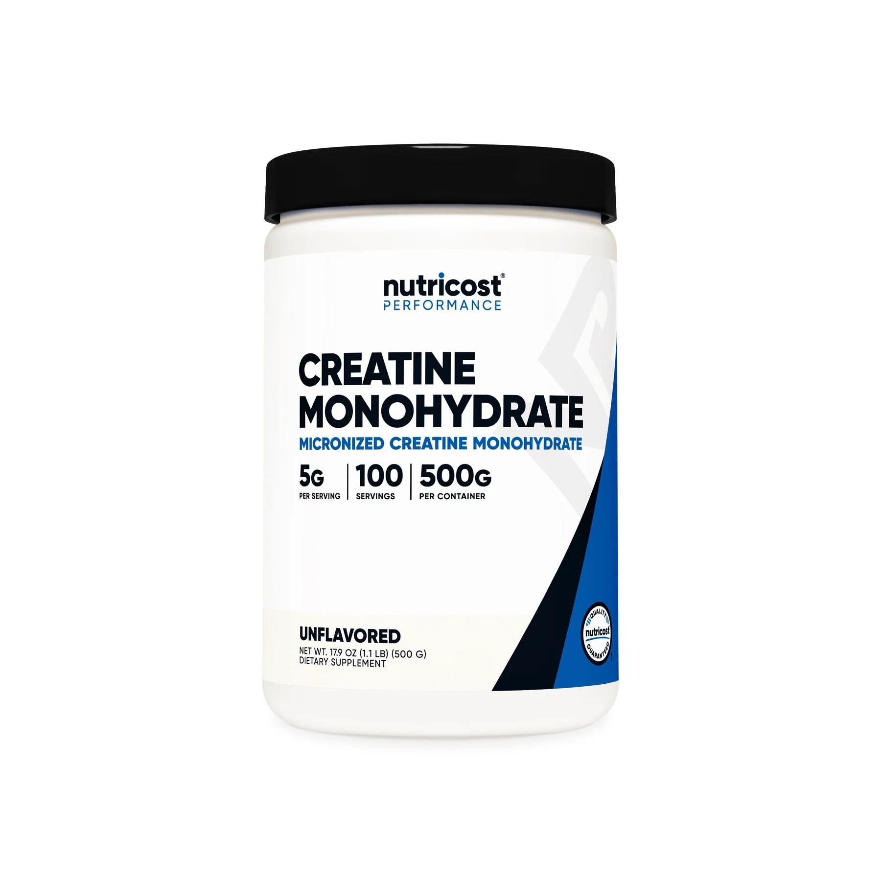Nutricost Creatine Monohydrate Micronized Creatine Monohydrate 100 Servings-Nutricost
