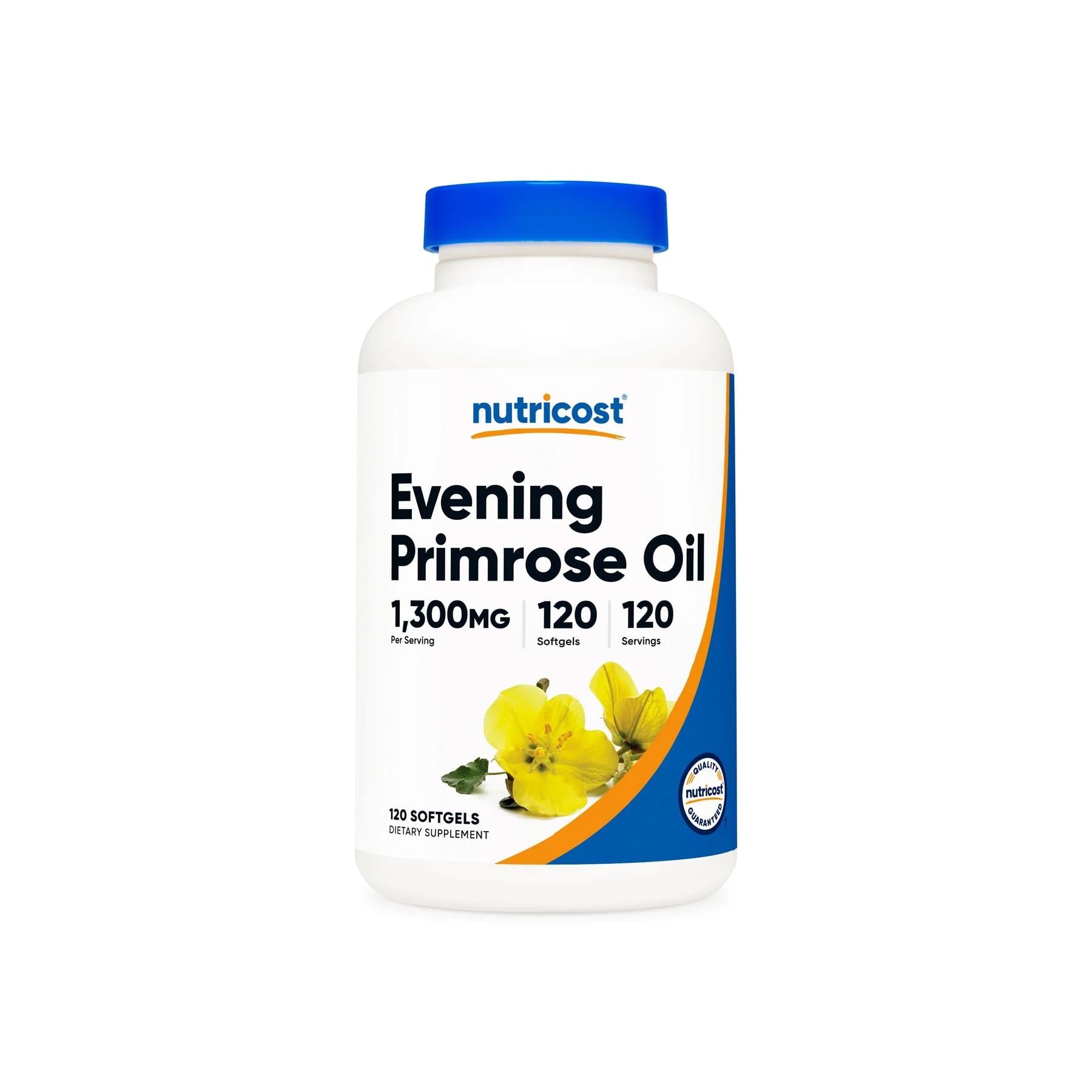 Nutricost Evening Primrose Oil 1,300 mg 120 Softgels-Nutricost