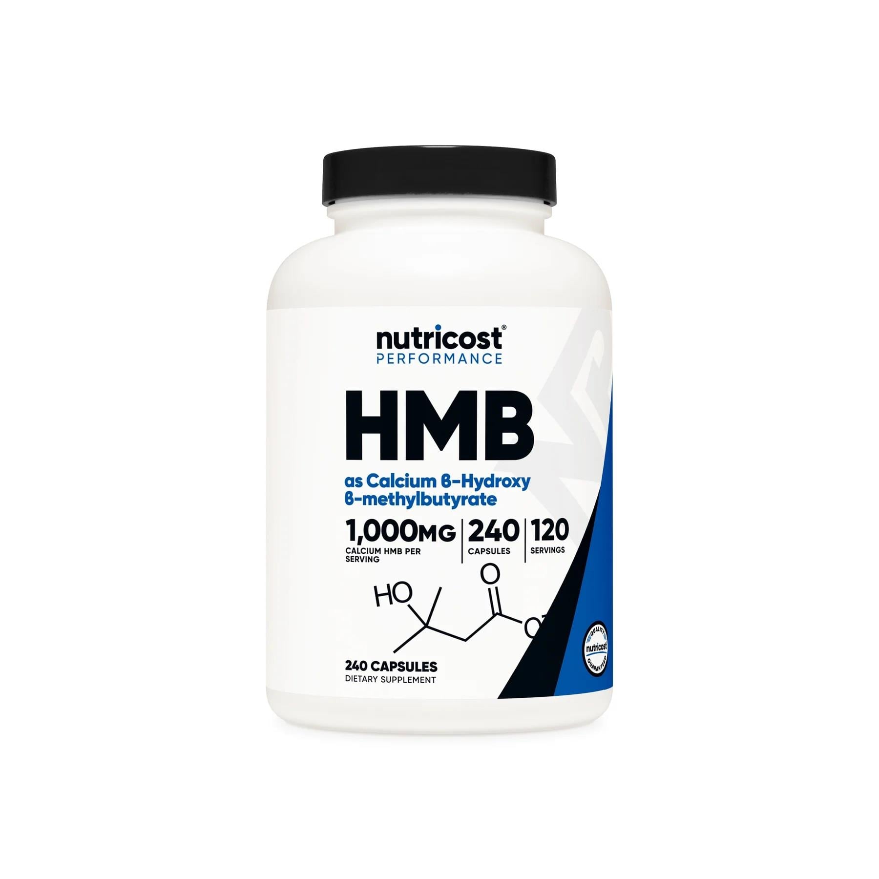Nutricost Hmb B-Hydroxy-B-Methylbutyrate 1000 mg 240 Capsules 500 mg Per Capsule-Nutricost