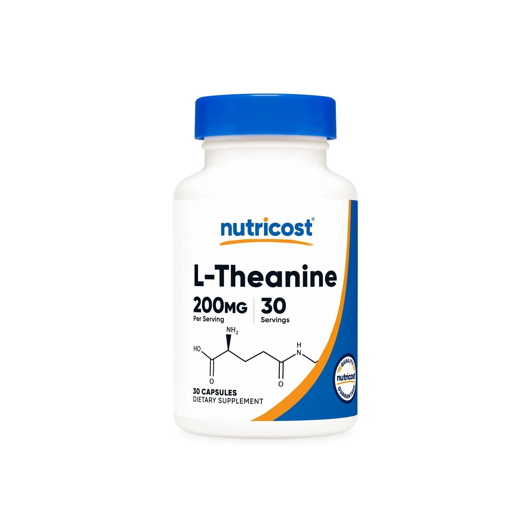 Nutricost L-Theanine Brain & Cognitive Double Strength 200 mg 30 Kapsül-Nutricost