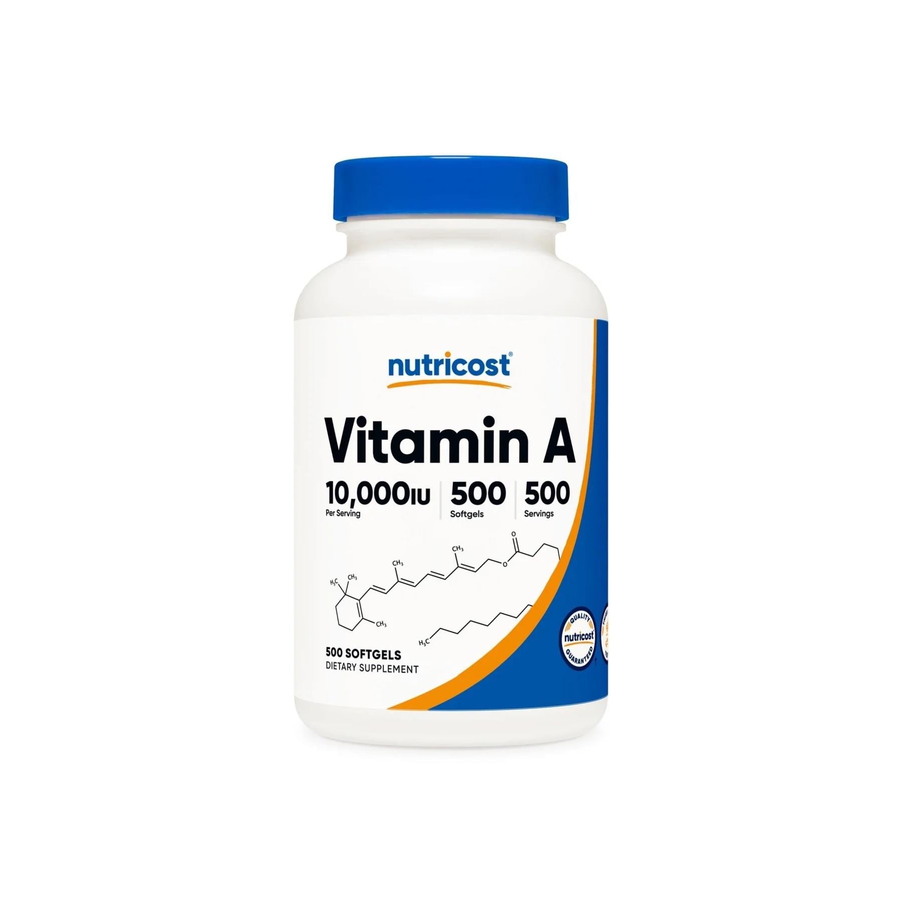 Nutricost Vitamin A 10000 IU 500 Softgels-Nutricost