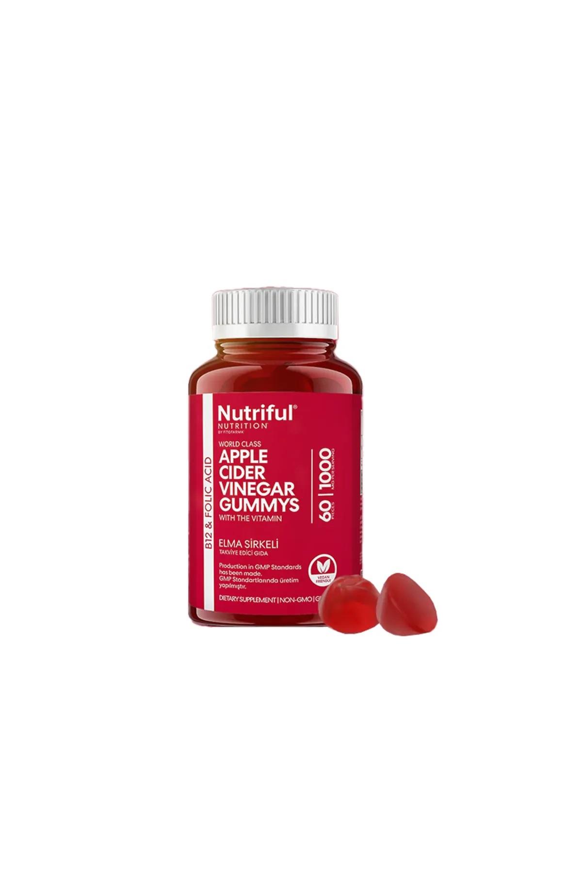 Nutriful Apple Cider Vinegar Gummys Elma Sirkeli Gummy 3,5 gr 60'lı-Nutriful