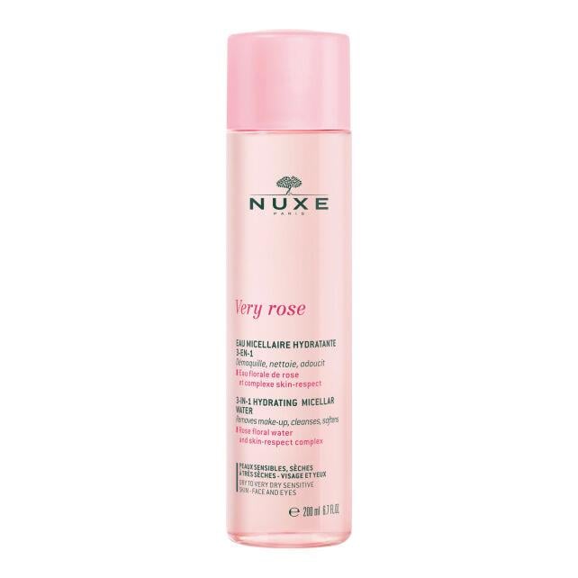 Nuxe Very  Rose 3 in 1 Moisturizg Micellar Water 200 ML-Nuxe
