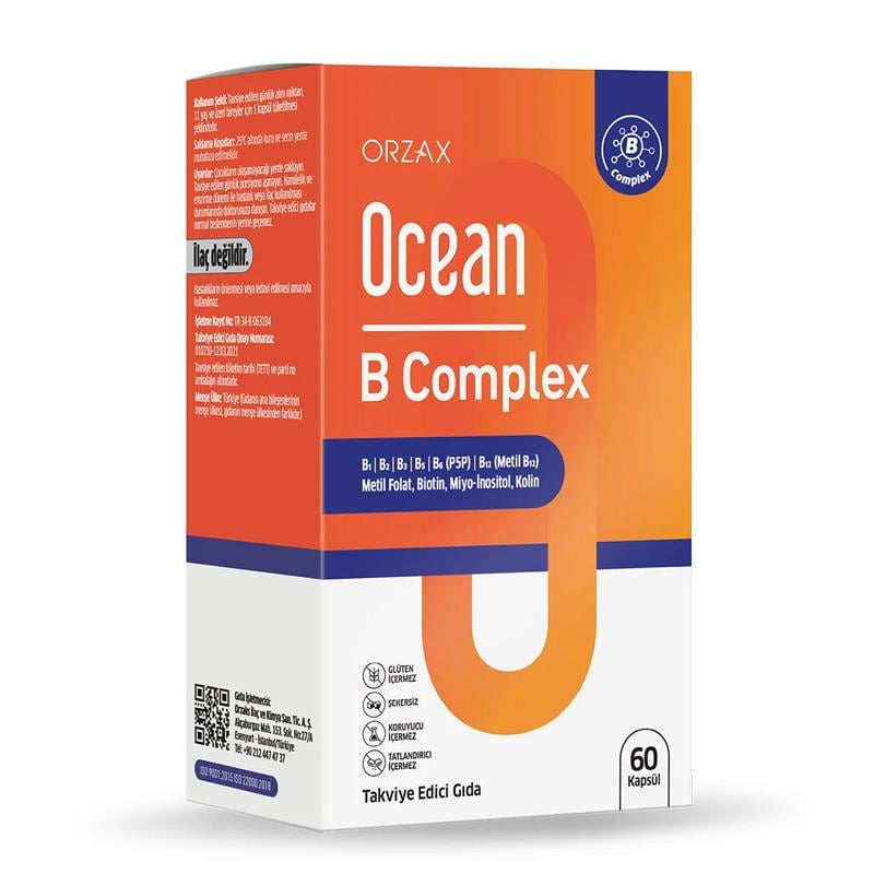 Ocean B Complex 60 Kapsül-Orzax