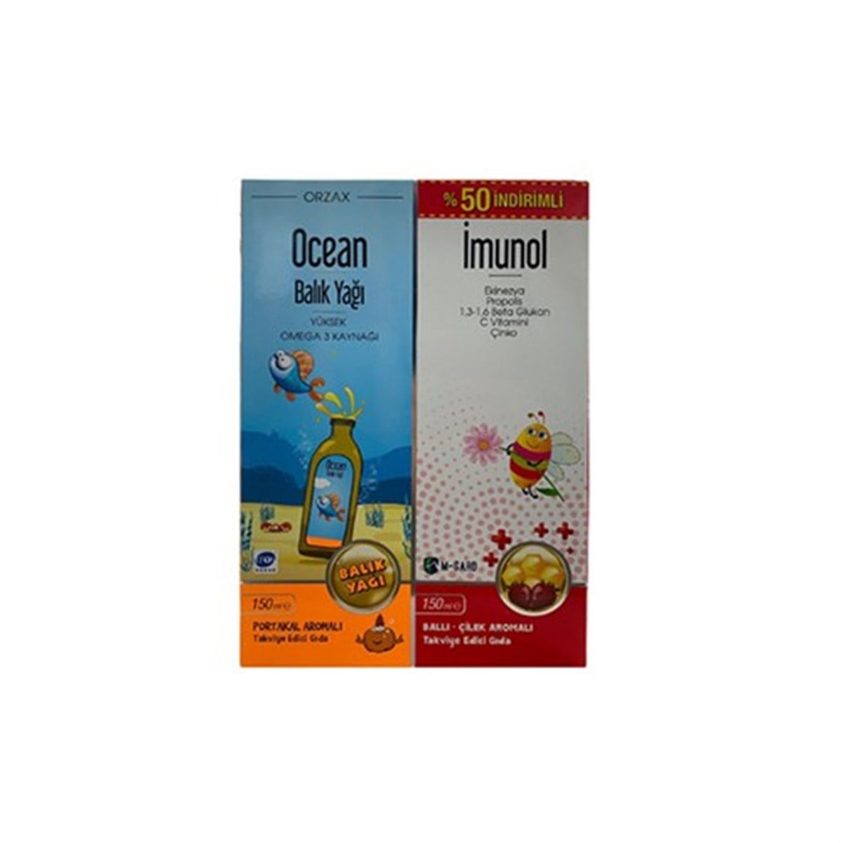 Ocean Balık Yağı ve İmunol Şurup Avantajlı Paket