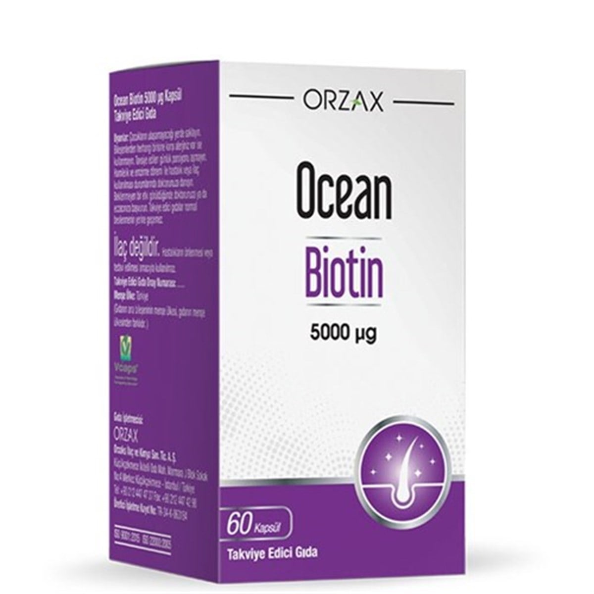Ocean Biotin 5000ug 60 Kapsül