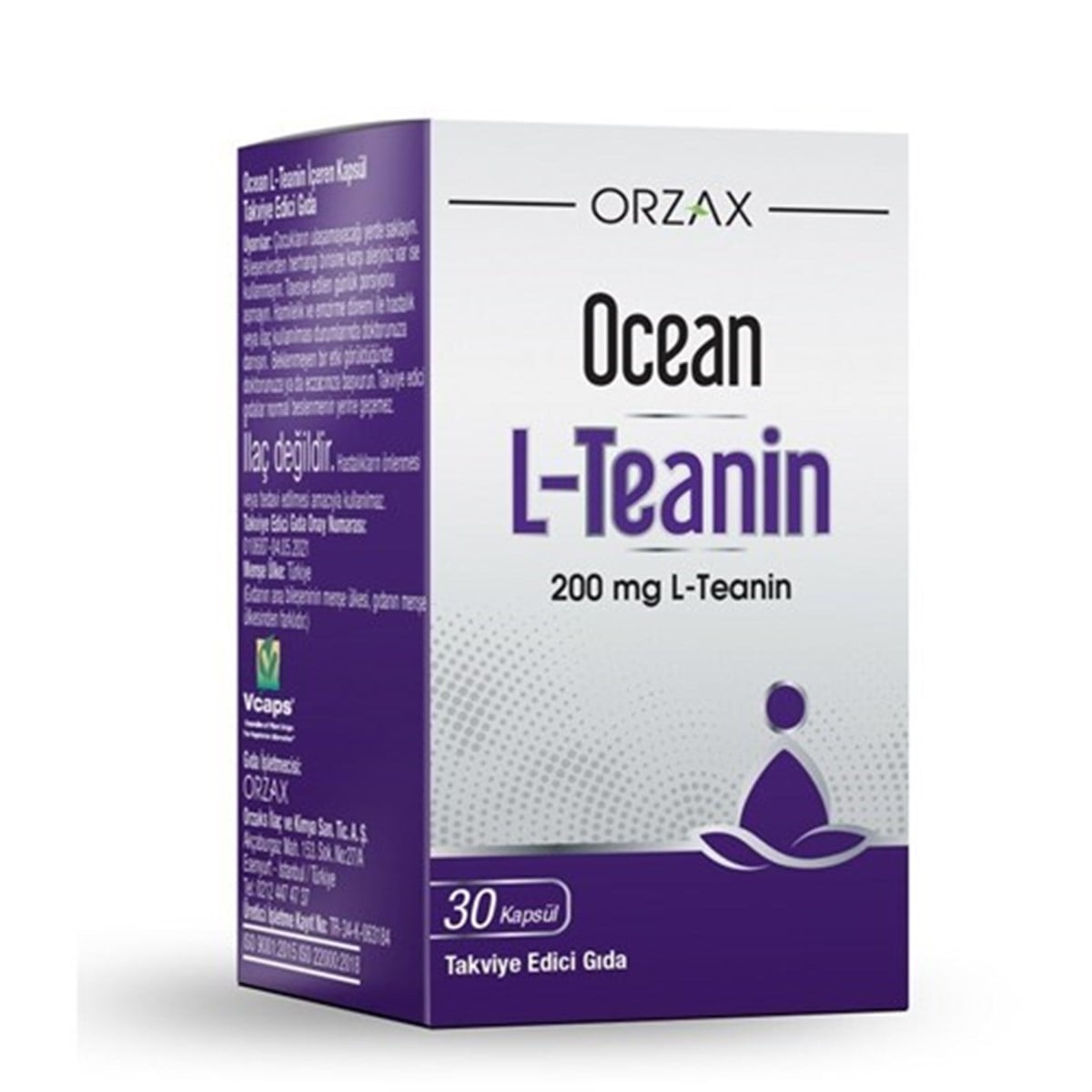 Ocean L-Teanin ( 200 Mg L-Theainine) 30 Kapsül