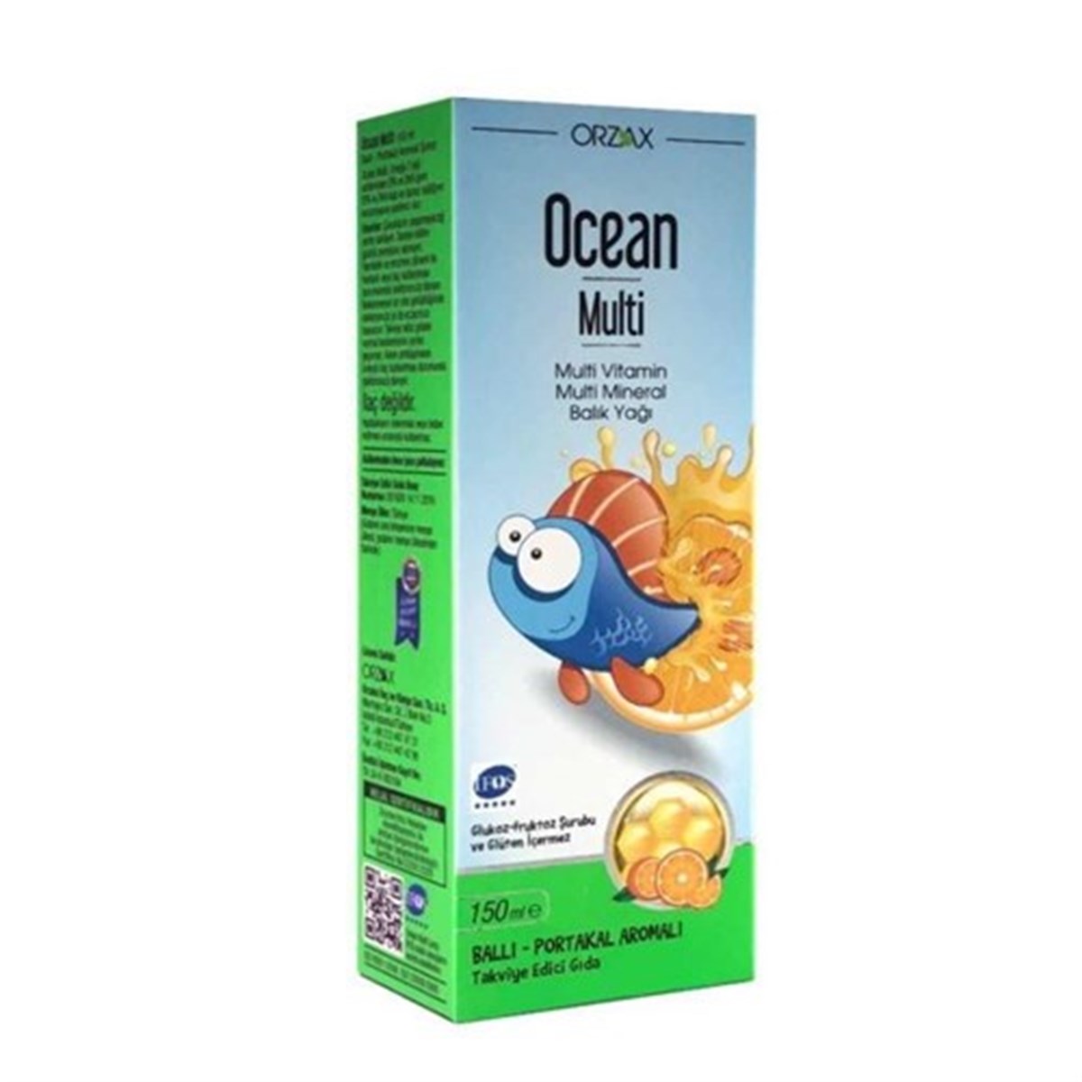 Ocean Multi Omega 3 Şurup ( Multi Vitamin , Zinc , Fish Oil ) 150 Ml