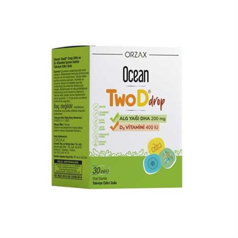 Ocean TwoD Drop D3 Vitamini 400 ıu 30 ml