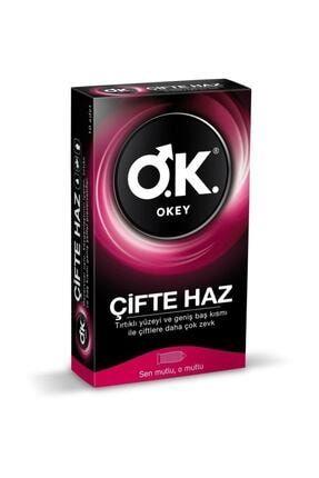 Okey Çifte Haz Prezervatif 10 adet-Okey