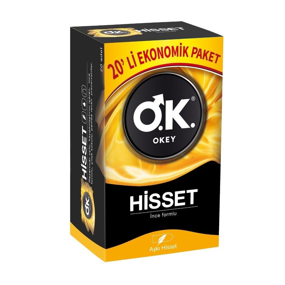 Okey Prezervatif Hisset Ekonomik Paket 20 Li-Okey