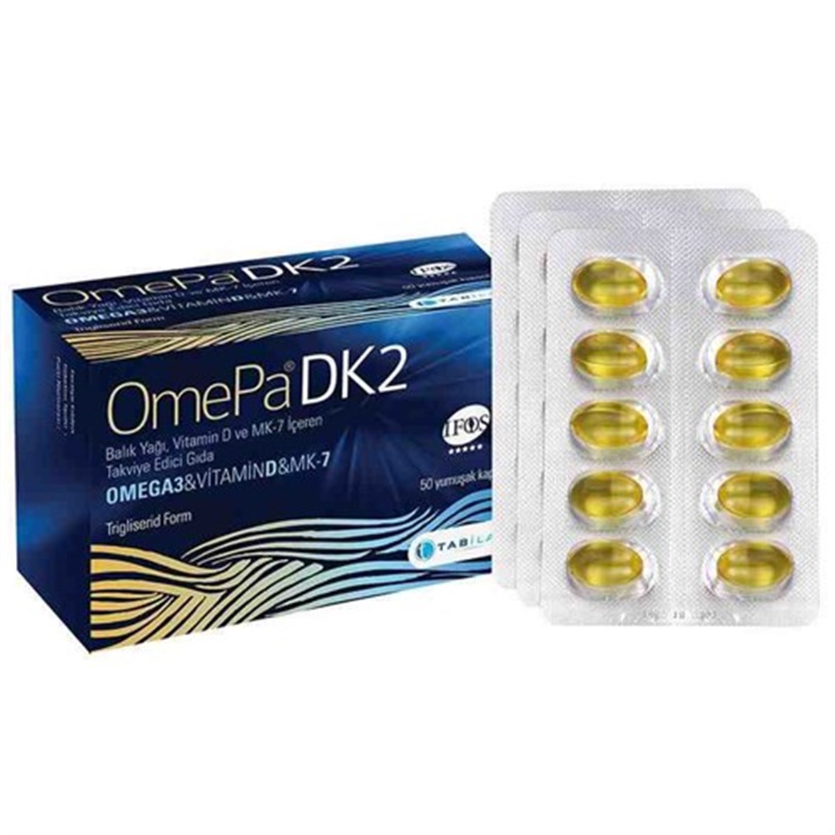 Omepa DK2 Omega 3 & Vitamin D & Menaq7 50 Yumuşak Kapsül