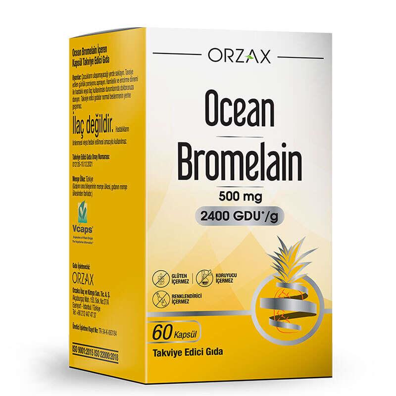 Orzax Ocean Bromelain 60 Kapsül-Orzax