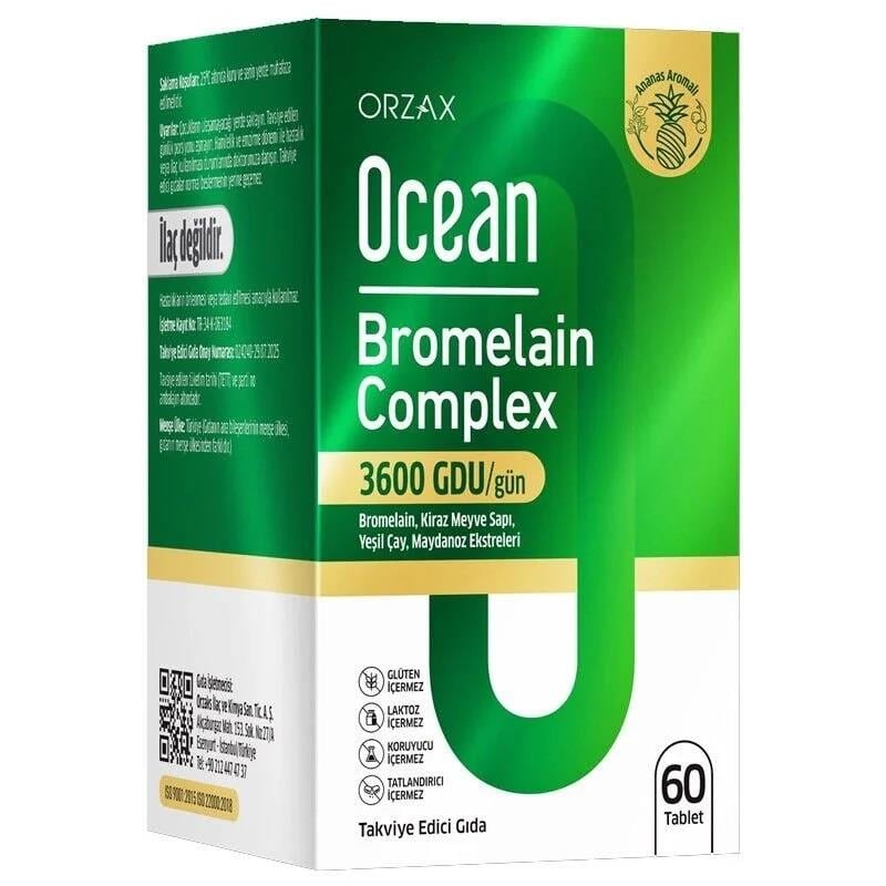 Orzax Ocean Bromelain Complex 60 Tablet-Orzax