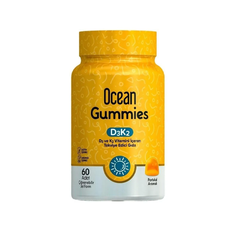 Orzax Ocean Gummies D3 K2 Vitamini 60 Adet-Orzax