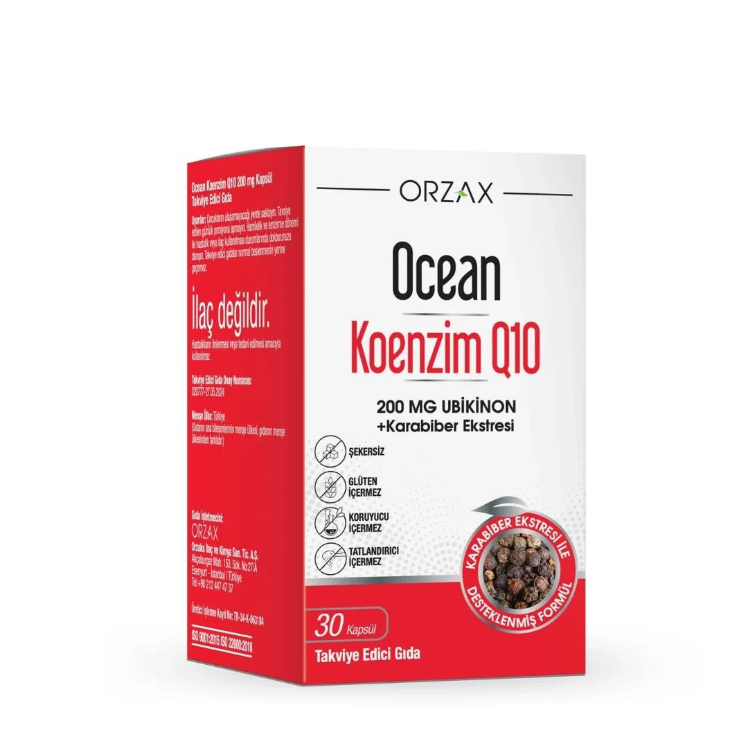 Orzax Ocean Koenzim Q10 200 mg 30 Kapsül-Orzax