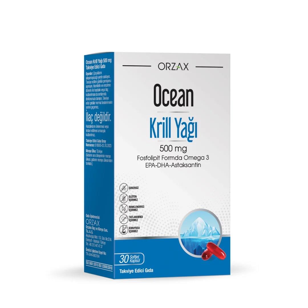 Orzax Ocean Krill Oil 500 mg 30 Kapsül-Orzax