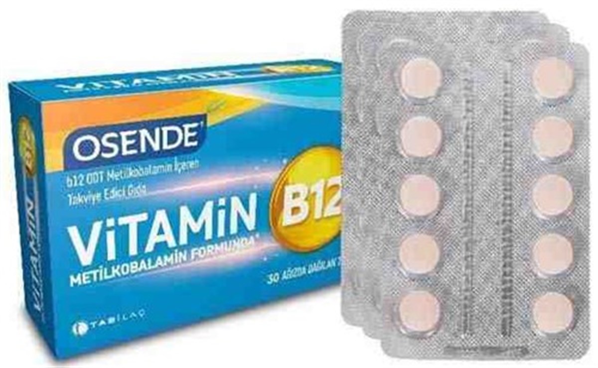 Osende Vitamin B12 30 Tablet ( Metilkobalamin Formunda )