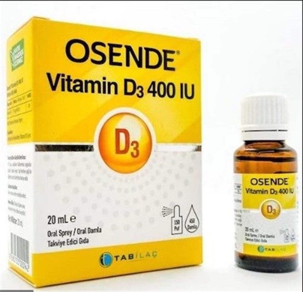 Osende Vitamin D3 400IU Damla Sprey 20 ml
