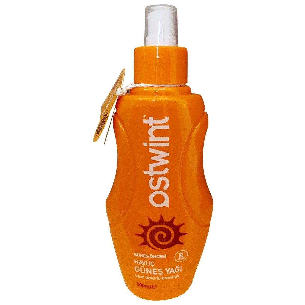 Ostwint Havuç Özlü Bronzlaştırıcı Güneş Yağı 200 ml-Ostwint