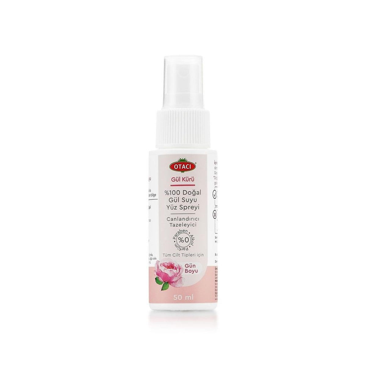 Otacı Otal Gül Suyu Gül Kürü Yüz Spreyi 50 ml