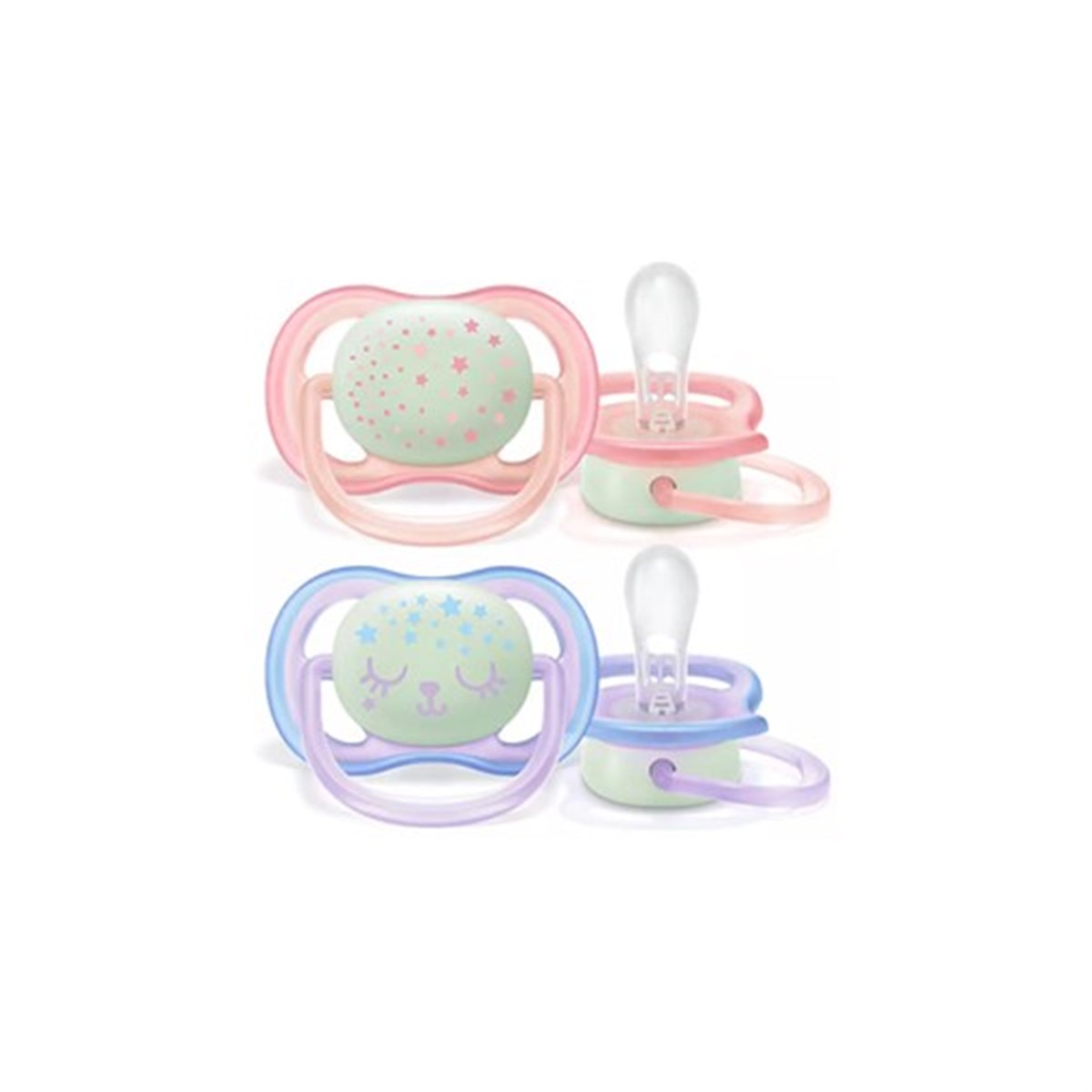Philips Avent ultra air Gece Emziği  SCF376/12 0-6 ay 2'li paket