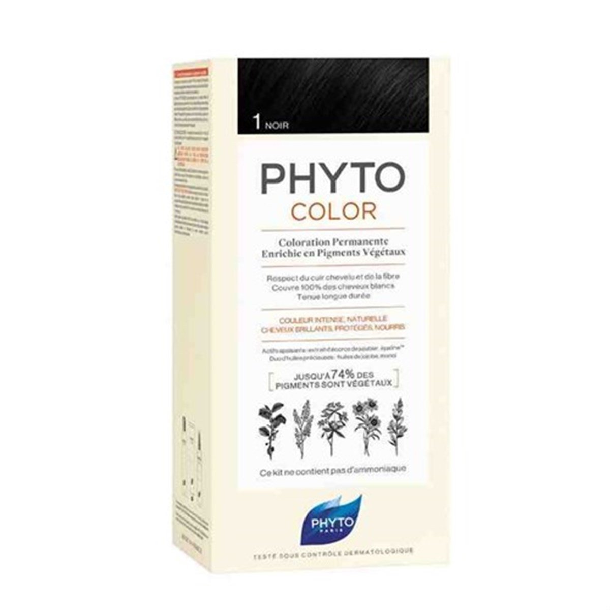 Phyto Phytocolor 1 Black Bitkisel Saç Boyası 1 Siyah