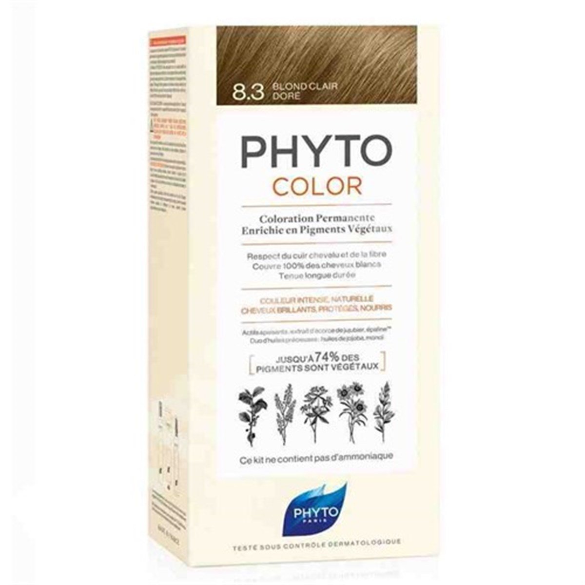Phyto Phytocolor 8.3 Light Golden Blonde Bitkisel Saç Boyası 8.3 Sarı Dore