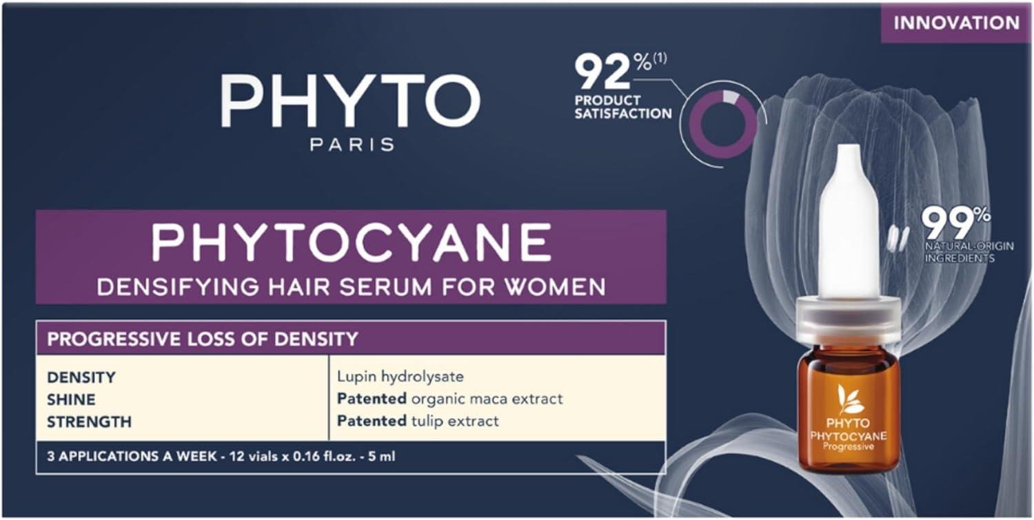 Phyto Phytocyane Kadınlar İçin Saç Dökülmesi Karşıtı Bakım 12 Ampül x 5 ml-Phyto