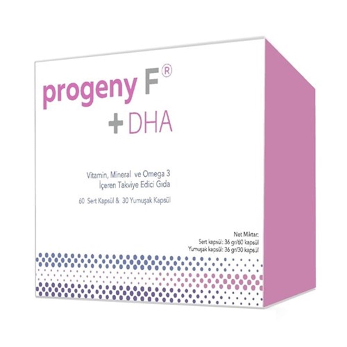 Progeny F + DHA 90 Kap ( 60 Sert Kapsül & 30 Yumuşak Kapsül )
