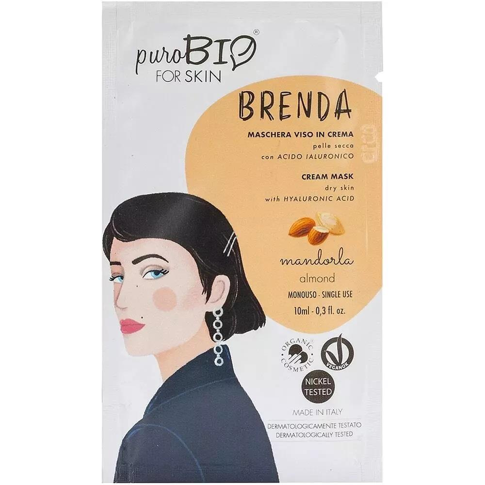 Purobio Brenda Cream Mask Dry Skin Almond Badem 10 ml - Tek Kullanım-Purobio